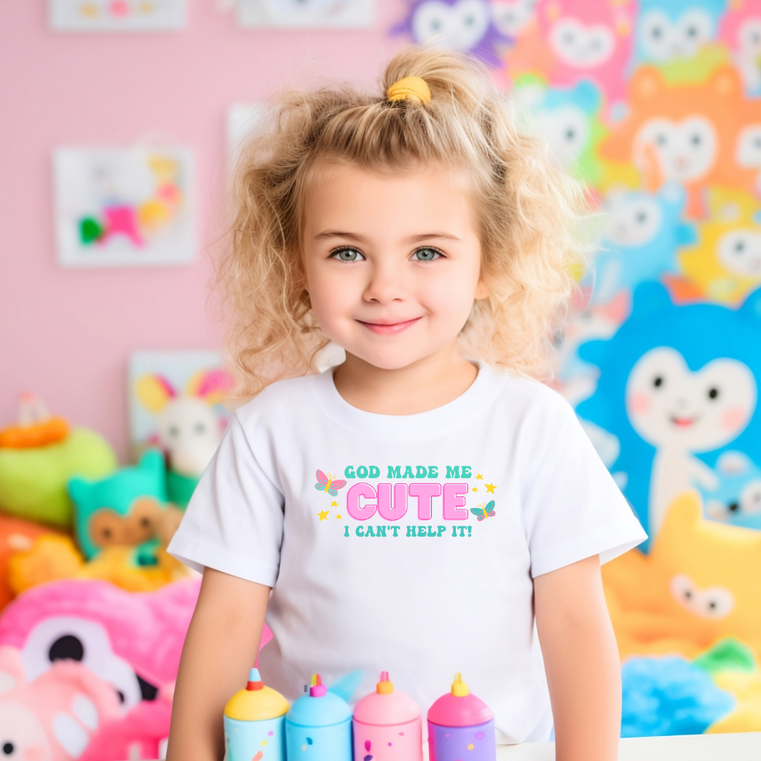 God Made Me Cute Children's Tee